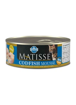 Вологий корм Farmina Matisse Codfish MOUSSE для котів із тріскою, 85 г