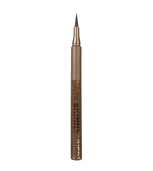 Подводка-лайнер для век с тонким аппликатором Technic Liquid Skinny Eyeliner Brown Коричневый