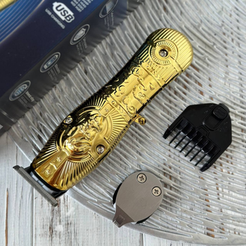 Електричний тример Kemei KM-3709-PG для стрижки волосся