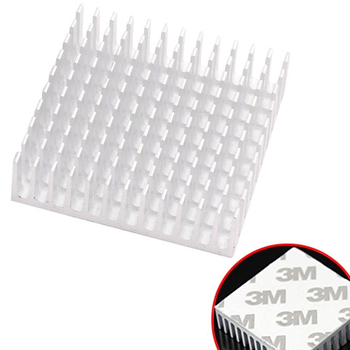 Радиатор алюминиевый для LED матриц VGA MB 40х40х11мм, клейкий