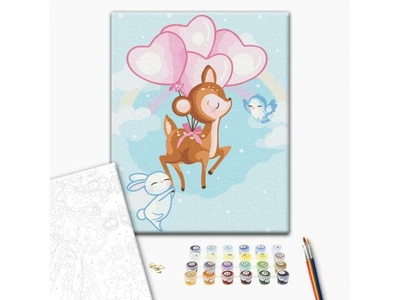Картина по номерам Друзья оленя, Brushme (30х40 см), KBS0097