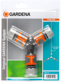 Комплект конекторів Gardena 3 шт. 13 мм (1/2") з трійником 18287-20.000.00