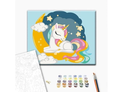 Картина по номерам Радужный единорог, Brushme (30х40 см), KBS0105