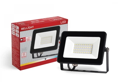 Прожектор светодиодный Bellight 50W 6500K IP65, LED прожектор для улицы, фасада, склада, парковки и рекламных щитов
