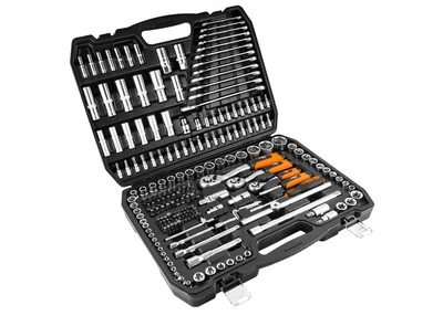 Набор инструментов NEO Tools 10-216 1/2" 3/8" 1/4" 216 предметов в кейсе