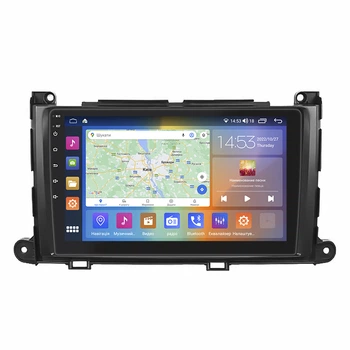 Штатная магнитола Lesko для Toyota Sienna III 2010-2014 IPS 9" 2/32Gb CarPlay 4G Wi-Fi GPS Prime Тойота