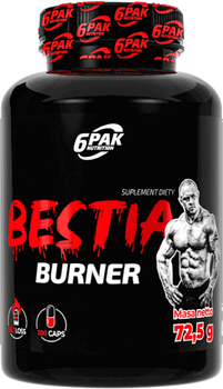Капсули 6PAK Nutrition Bestia Burner для схуднення 100 к (5902811814379)