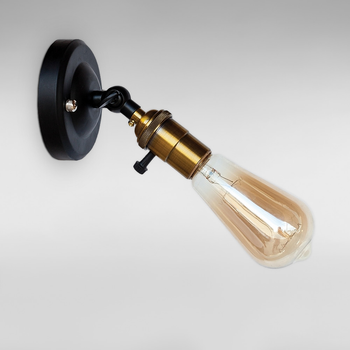 Настенный светильник Бра Light House LS-18713-1 gold old copper черный + золото старая медь