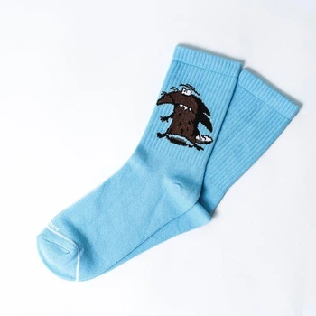 Женские носки SuperSox Злюки Бобры, Голубые 36-40р