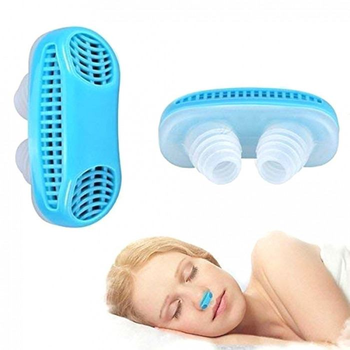 Антихрап клипса Anti snoring фильтр для носа и очиститель воздуха 2 в 1 Голубой