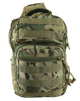 Рюкзак тактичний однолямковий KOMBAT UK Mini Molle Recon Shoulder Bag 10 ltr Uni мультікам (kb-mmrsb-btp)