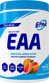 Suplement diety 6PAK Nutrition EAA 400g Grapefruit (5902811810548)