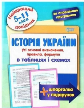 Історія України в таблицях і схемах 5-11 класи Найкращий довідник Дух Л