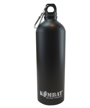 Фляга алюмінієва KOMBAT UK Aluminium Water Bottle 1000ml Uni чорний (kb-awb1000-blk)
