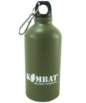 Фляга алюмінієва KOMBAT UK Aluminium Water Bottle 500ml Uni оливкова (kb-awb500-olgr)