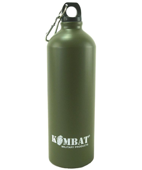 Фляга алюмінієва KOMBAT UK Aluminium Water Bottle 1000ml Uni оливкова (kb-awb1000-olgr)