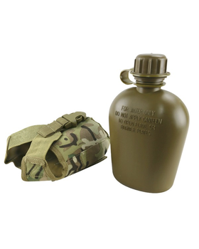 Фляга тактична KOMBAT UK Tactical Water Bottle Uni мультікам (kb-twbt-btp)