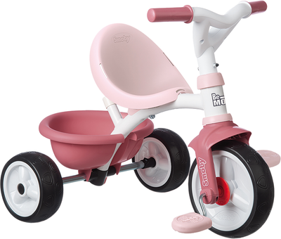 Rower dziecięcy 3 w 1 Smoby Toys Bi Muvy Comfort metaliczny różowy 68x52x101 cm (7600740415)