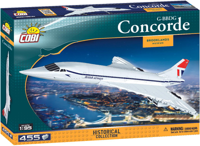 Klocki konstrukcyjne Cobi Concorde 1:95 455 elementów (COBI-1917)