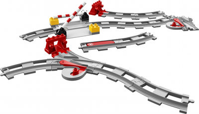 Zestaw klocków LEGO DUPLO Tory kolejowe 23 elementy (10882)