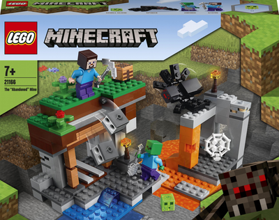 Zestaw klocków LEGO Minecraft "Opuszczona" kopalnia 248 elementów (21166)