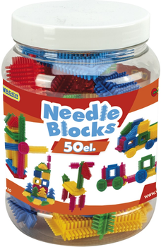 Klocki konstrukcyjne Wader Needle Blocks Jeżyk 50 elementów (41930) (5900694419308)