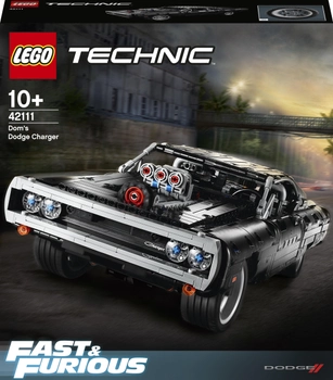 Zestaw klocków LEGO Technic Dom's Dodge Charger 1077 elementów (42111)