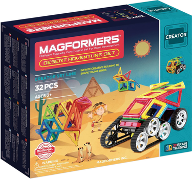 Klocki magnetyczne Magformers Desert Adventure Set 32 elementy (53003) (8809465530037)