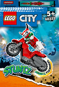 Zestaw klocków LEGO City Stuntz Motocykl kaskaderski Brawurowego Skorpiona 15 elementów (60332)