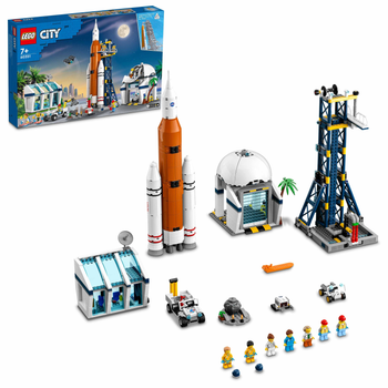 Zestaw klocków LEGO City Space Start rakiety z kosmodromu 1010 elementów (60351)