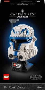 Zestaw klocków LEGO Star Wars Hełm kapitana Rexa 854 elementy (75349)