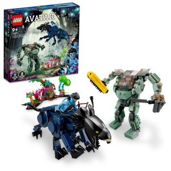 Конструктор LEGO Avatar Нейтірі та Танатор проти Куарітча у скафандрі УМП 560 деталей (75571)