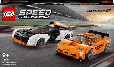 Zestaw klocków LEGO Speed Champions McLaren Solus GT i McLaren F1 LM 581 element (76918)