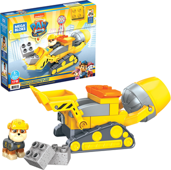 Klocki konstrukcyjne Mega Bloks Psi Patrol Spycharko-betoniarka Rubbleʼa (GYW91)