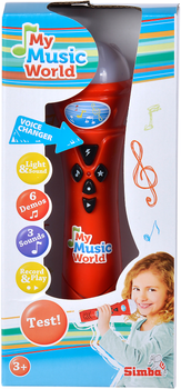 Simba Toys Fun mikrofon zmieniający głos z efektami świetlnymi 22 cm (106832489)