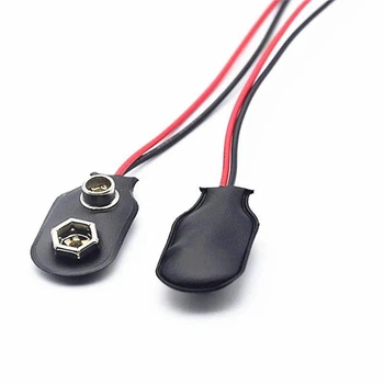 Разъем питания под батарейку крона 9V с кабелем 15см