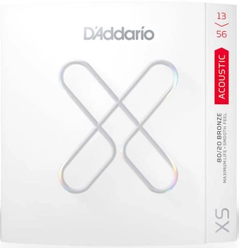 Струни із покриттям для акустичної гітари D'Addario XSABR1356 XS 80/20 BRONZE MEDIUM (13-56)
