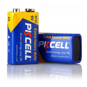 Батарейка солевая PKCELL 9V / 6LR61, крона, 1 штука shrink цена за shrink, Q10