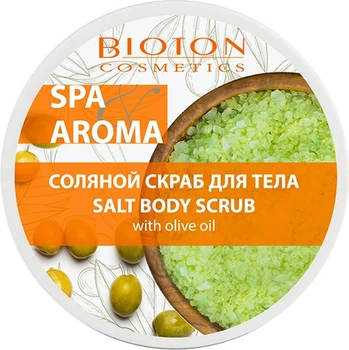 Соляний скраб для тіла Bioton Cosmetics Spa & Aroma з оливковою олією 250 мл (4820026152561)