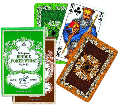 Карти гральні Piatnik Брідж-Покер-Віст 1 колода х 55 карт (PT-143212)