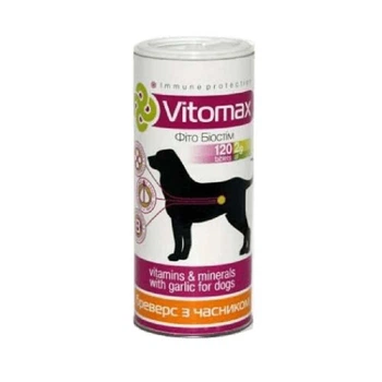 Витамины Бреверс с пивными дрожжами и чесноком для собак Vitomax 120 таб. (4820150200039)