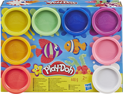 Ігровий набір Hasbro Play Doh 8 кольорів Веселка (E5062) (E5044) (5010993560196)