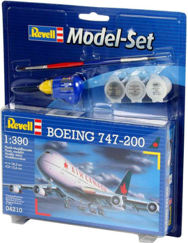 Складана модель Revell Пасажирський літак Боїнг 747-200. Масштаб 1:390 (RVL-64210) (4009803642109)