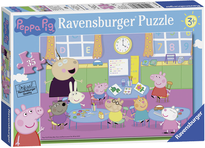 Puzzle Ravensburger Świnka Peppa w szkole 35 elementów (08627)
