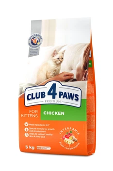 Сухой корм для котят Club 4 Paws Kitten с курицей 5 кг (4820083909108)