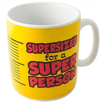 Кружка гігант Supersized for SUPER PERSON (Велика для СУПЕР Особи) 850 мл