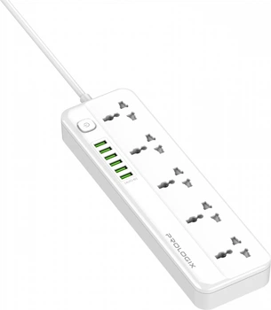 Фильтр питания ProLogix Premium 5 розеток, 6 USB AUTO ID, 2 м Белый (PR-SC5614W)