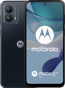 Мобільний телефон Motorola Moto G53 4/128GB Ink Blue (PAWS0038PL) (без зарядного пристрою)