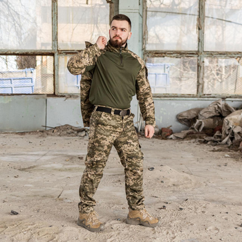 Тактичний костюм 3 в 1 PATRIOT Basic (бойова сорочка Ubacs (Убакс) + китель + штани) піксель 54 розмір