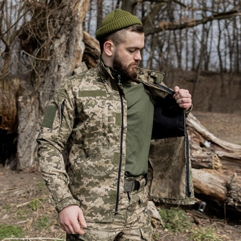 Тактичний костюм 3 в 1 PATRIOT SET (бойова сорочка Ubacs (Убакс) + китель + штани Apex) Піксель М14 52 розмір